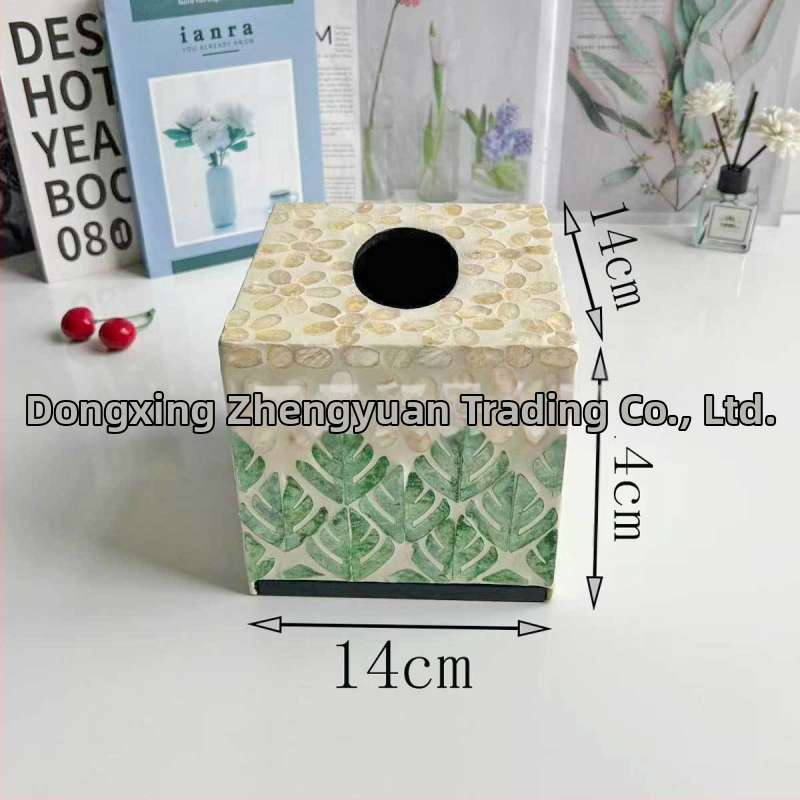 Shell-inšpirovaná krabička na vreckovky do stolíka — moderný minimalistický dizajn, vymeniteľné papierové vreckovky, model 985