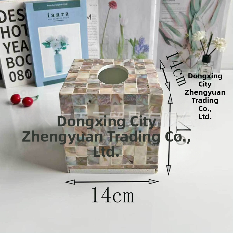 Shell-inšpirovaná krabička na vreckovky do stolíka — moderný minimalistický dizajn, vymeniteľné papierové vreckovky, model 985