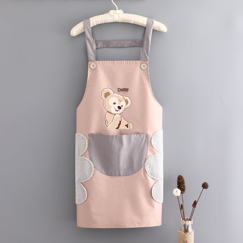 Престилка за кухня без ръкави, PVC, водоустойчива и устойчива на мазнини, карикатурен принт