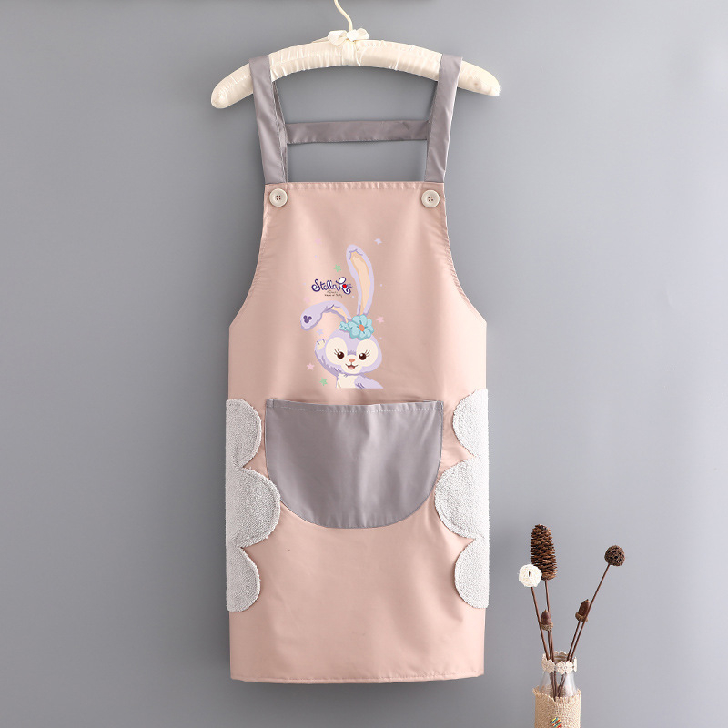 Престилка за кухня без ръкави, PVC, водоустойчива и устойчива на мазнини, карикатурен принт