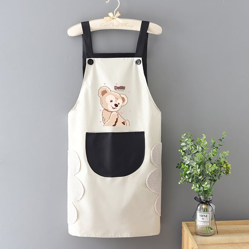 Престилка за кухня без ръкави, PVC, водоустойчива и устойчива на мазнини, карикатурен принт