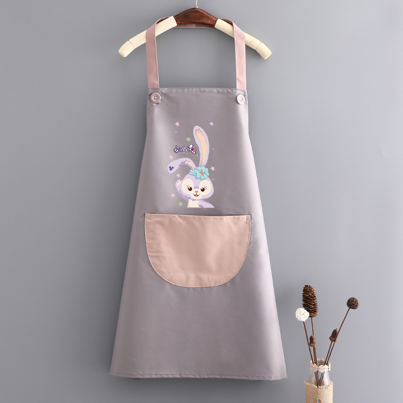 Престилка за кухня без ръкави, PVC, водоустойчива и устойчива на мазнини, карикатурен принт