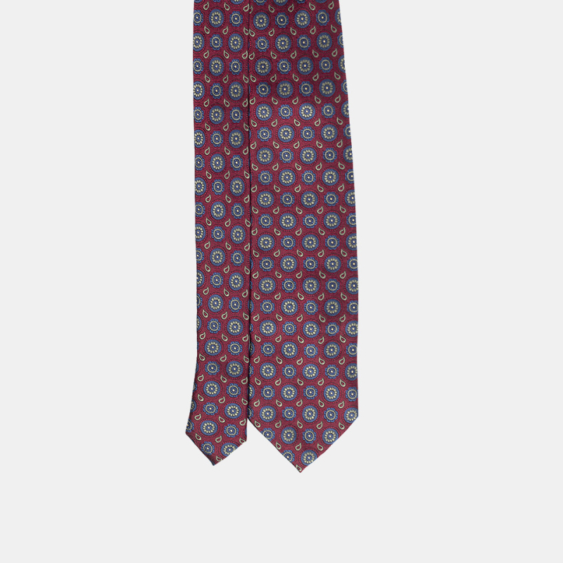 Svilenkasta kravata s prugasto cvjetnim uzorkom, Jacquard tkanina, vunena podstava, za muškarce, svakodnevna upotreba