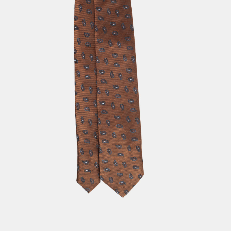 Svilenkasta kravata s prugasto cvjetnim uzorkom, Jacquard tkanina, vunena podstava, za muškarce, svakodnevna upotreba