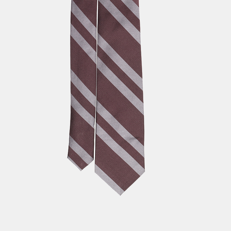 Svilenkasta kravata s prugasto cvjetnim uzorkom, Jacquard tkanina, vunena podstava, za muškarce, svakodnevna upotreba