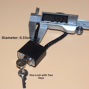 Zámok na skrinku na zbrane s oceľovým lanom, jadro zinkovej zliatiny, oceľový zámok, priame otvorenie, Wolf dog