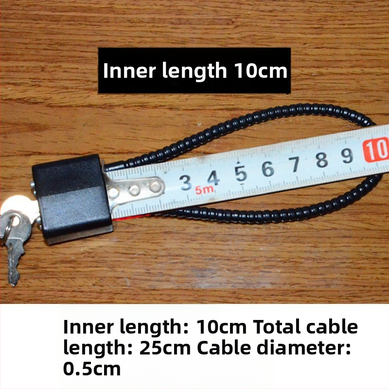 Zámok na skrinku na zbrane s oceľovým lanom, jadro zinkovej zliatiny, oceľový zámok, priame otvorenie, Wolf dog