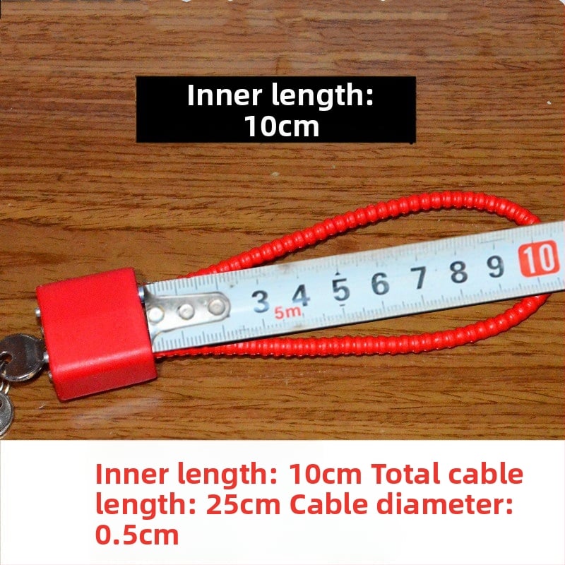 Zámok na skrinku na zbrane s oceľovým lanom, jadro zinkovej zliatiny, oceľový zámok, priame otvorenie, Wolf dog
