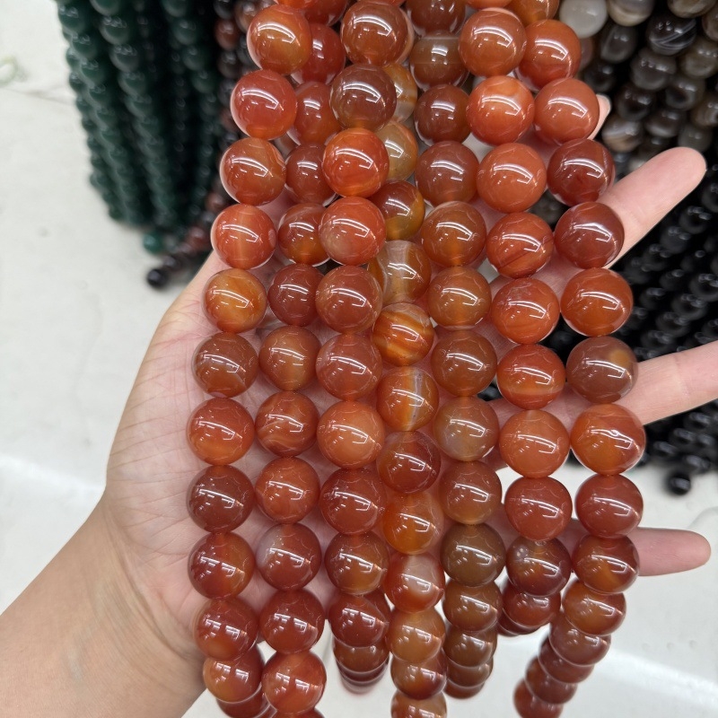 Χάντρες από φυσική πέτρα – γυαλισμένες, σχήμα Old-Type μήλου, μοτίβο Totem, κωδικός Mj250708-321