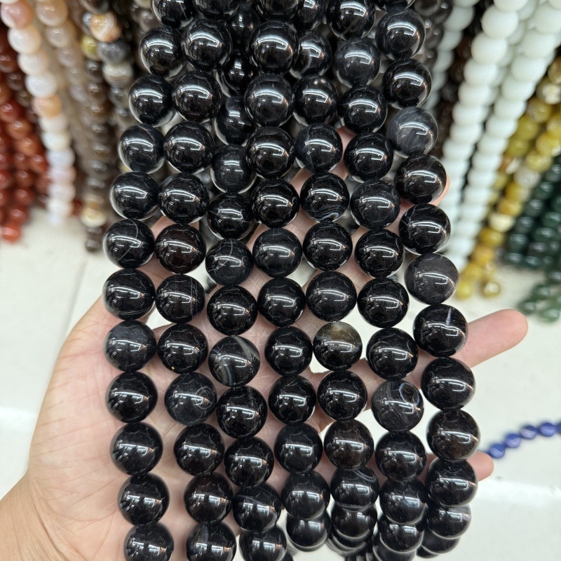 Χάντρες από φυσική πέτρα – γυαλισμένες, σχήμα Old-Type μήλου, μοτίβο Totem, κωδικός Mj250708-321