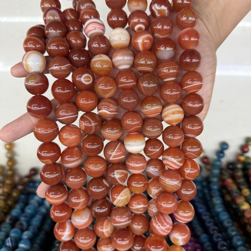 Χάντρες από φυσική πέτρα – γυαλισμένες, σχήμα Old-Type μήλου, μοτίβο Totem, κωδικός Mj250708-321