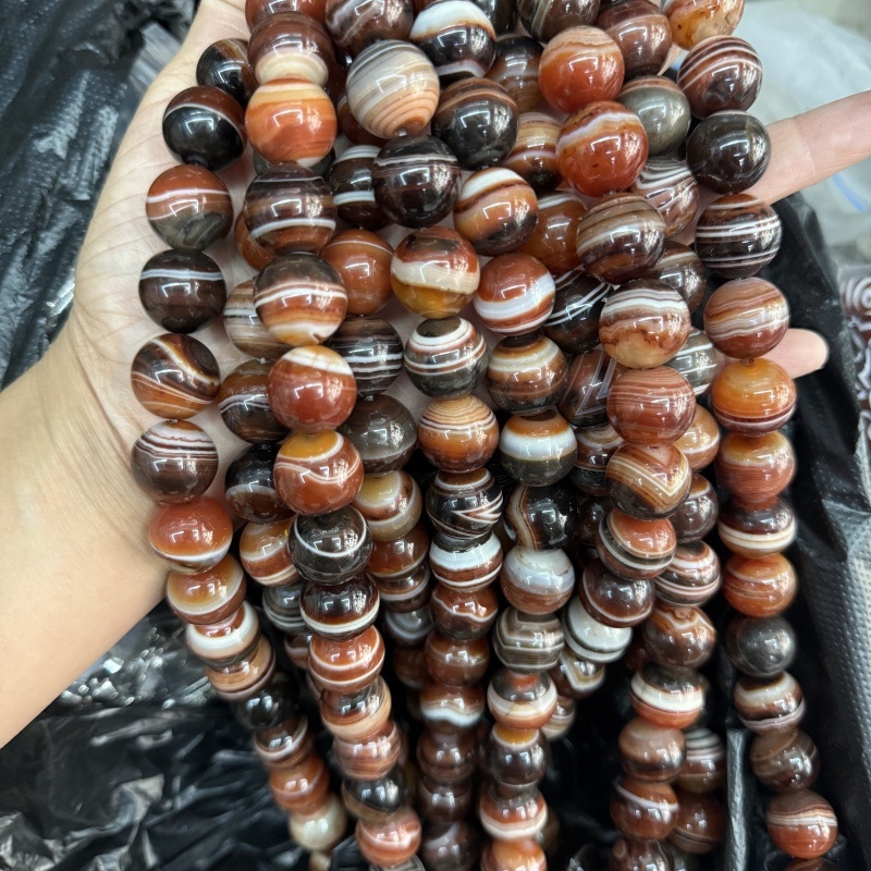 Χάντρες από φυσική πέτρα – γυαλισμένες, σχήμα Old-Type μήλου, μοτίβο Totem, κωδικός Mj250708-321