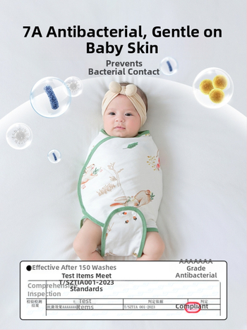 Βρεφικός σάκος ύπνου σε σχήμα κουκούλι με εξωτερικό ύφασμα από βαμβάκι 95%+ και επένδυση 95%+, αντιβακτηριακός και απομακρύνει την υγρασία, για νεογέννητα έως 12 μηνών, άνοιξη και φθινόπωρο.