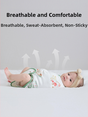 Βρεφικός σάκος ύπνου σε σχήμα κουκούλι με εξωτερικό ύφασμα από βαμβάκι 95%+ και επένδυση 95%+, αντιβακτηριακός και απομακρύνει την υγρασία, για νεογέννητα έως 12 μηνών, άνοιξη και φθινόπωρο.