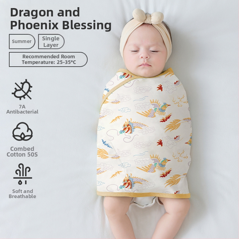 Βρεφικός σάκος ύπνου σε σχήμα κουκούλι με εξωτερικό ύφασμα από βαμβάκι 95%+ και επένδυση 95%+, αντιβακτηριακός και απομακρύνει την υγρασία, για νεογέννητα έως 12 μηνών, άνοιξη και φθινόπωρο.