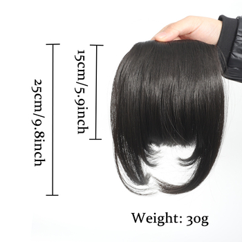 Перука с ресни с клипс, въздушни ресни и прави ресни, синтетично влакно устойчиво на високи температури