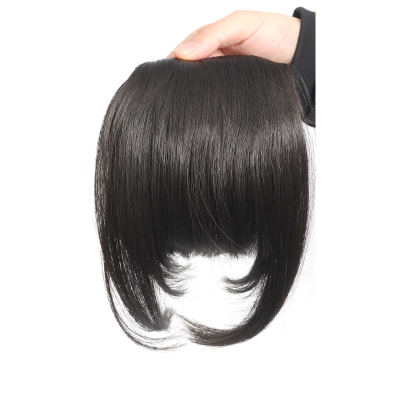 Перука с ресни с клипс, въздушни ресни и прави ресни, синтетично влакно устойчиво на високи температури