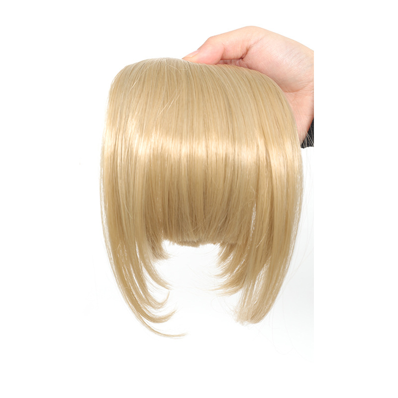 Перука с ресни с клипс, въздушни ресни и прави ресни, синтетично влакно устойчиво на високи температури