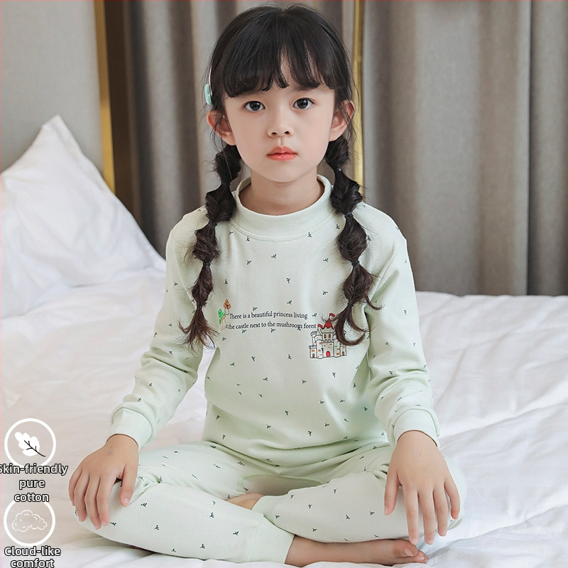 Σετ θερμικού εσωρούχου για κορίτσια, 100% βαμβάκι, για άνοιξη, φθινόπωρο και χειμώνα, διατηρεί τη ζεστασιά, για ηλικίες 8+ ετών (ύψος 140 cm+)
