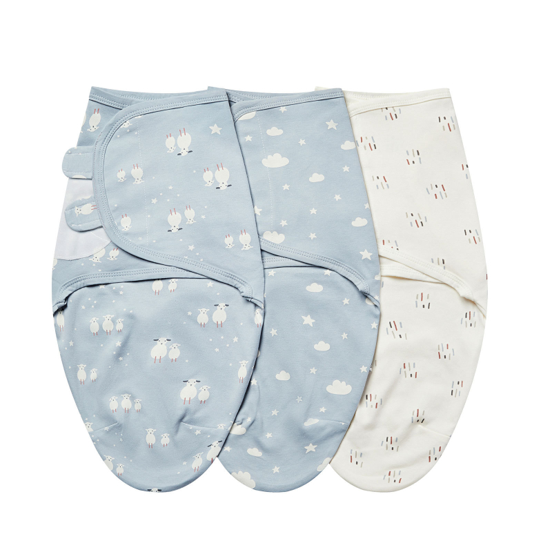 Υπνόσακος μωρού σε στυλ κουκούλι από 100% βαμβάκι, επένδυση από βαμβάκι, μήκος 75 εκ, για ηλικίες 0–1 έτους, τεσσάρων εποχών, με σχέδιο καρτούν, πλένεται