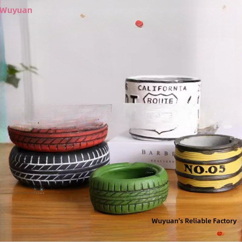 Настолен пепелник с форма на гума, минималистичен индустриален технологичен дизайн, модел AS65465161