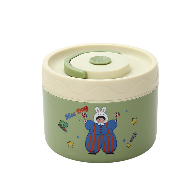 Κουτί μεσημεριανού, ανοξείδωτος χάλυβας 304, χωρητικότητα 301–500 ml, κατάλληλο για φούρνο μικροκυμάτων, σφραγμένο καπάκι, διατηρεί τη θερμοκρασία