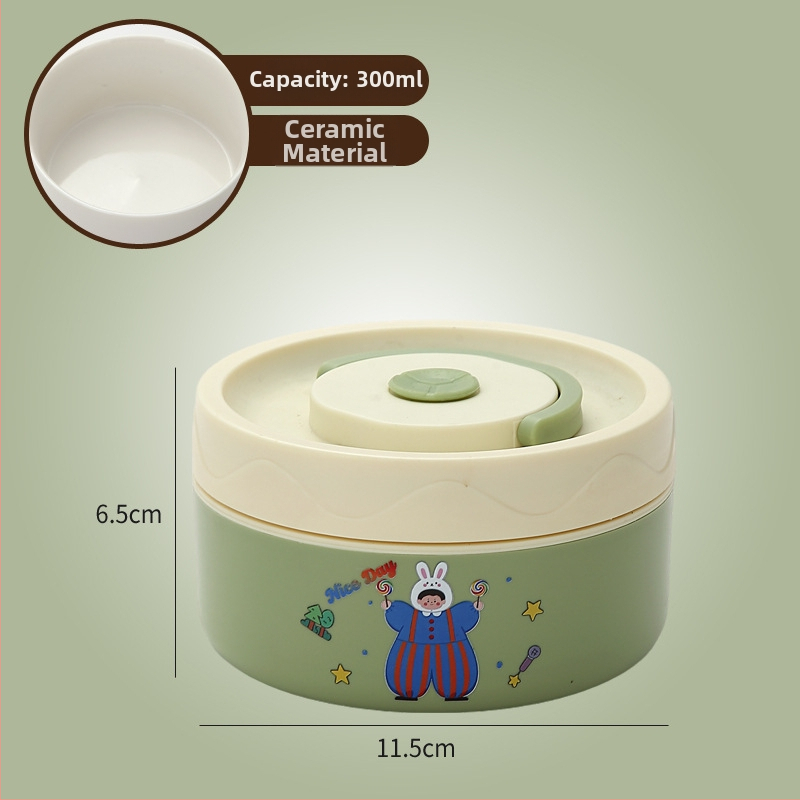 Κουτί μεσημεριανού, ανοξείδωτος χάλυβας 304, χωρητικότητα 301–500 ml, κατάλληλο για φούρνο μικροκυμάτων, σφραγμένο καπάκι, διατηρεί τη θερμοκρασία