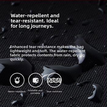 Unisex υπερ-ελαφριά πτυσσόμενη ταξιδιωτική Duffel τσάντα, 36–55L, πολυεστέρας