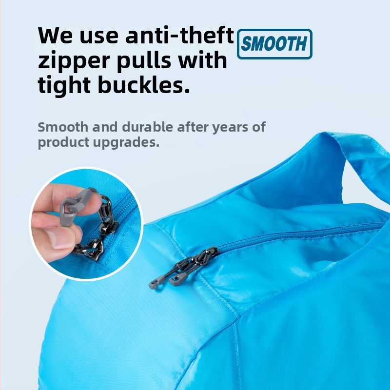 Unisex ultraľahká skladacia cestovná taška Duffel, 36–55L, polyester