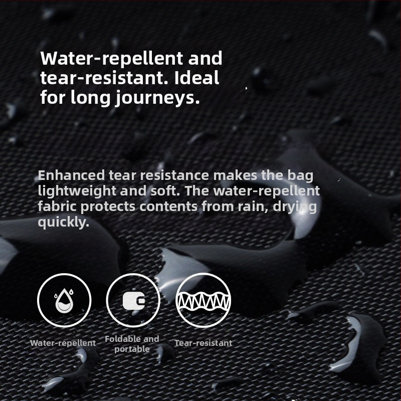 Unisex ultraľahká skladacia cestovná taška Duffel, 36–55L, polyester