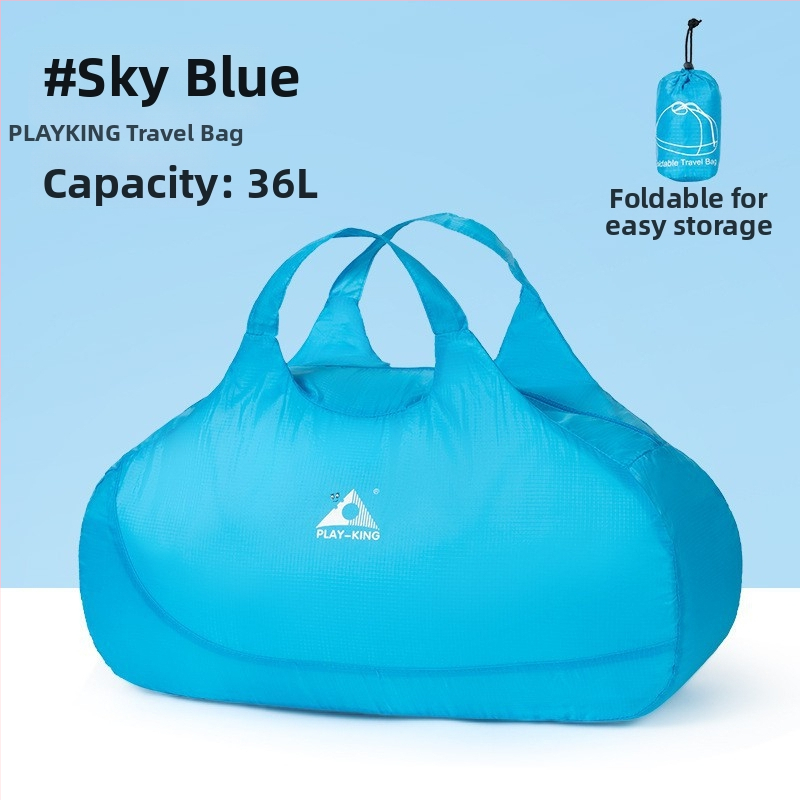 Unisex υπερ-ελαφριά πτυσσόμενη ταξιδιωτική Duffel τσάντα, 36–55L, πολυεστέρας