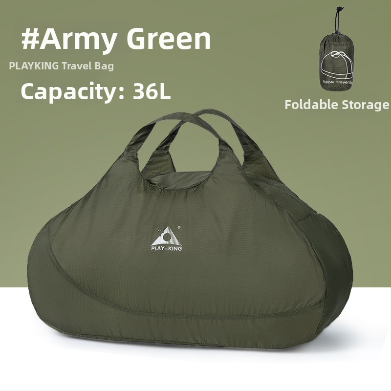 Unisex υπερ-ελαφριά πτυσσόμενη ταξιδιωτική Duffel τσάντα, 36–55L, πολυεστέρας