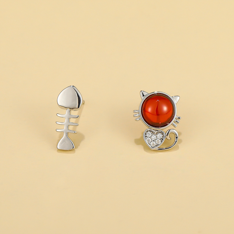 Σκουλαρίκια κορεατικού στυλ με νιφάδα χιονιού και ζιρκόν, βάση από χαλκό με επίστρωση, βύσματα S925, unisex