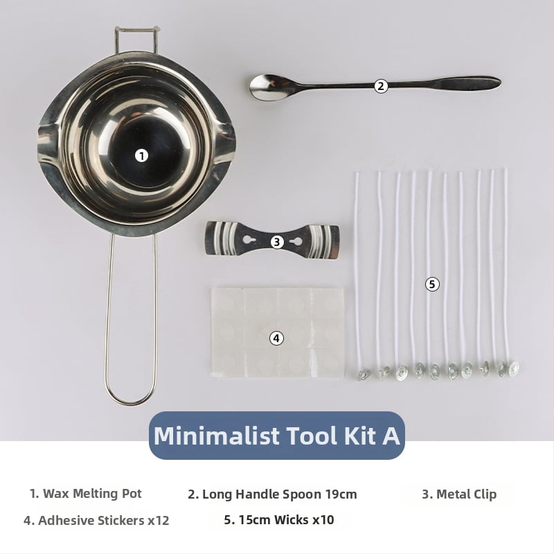 Mingmens aromaterápiás gyertya készítő készlet — kézműves eszközök indukciós főzőfelülettel, viasz fazékkal és hőmérővel