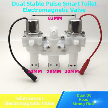 WC pulzusszelepes vezérlő – PVC, egységes kivitel, modell AC-001, öblítési mód, felső végén lévő gomb