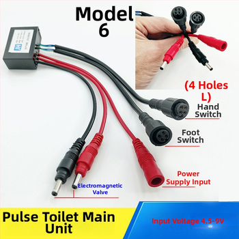 WC pulzusszelepes vezérlő – PVC, egységes kivitel, modell AC-001, öblítési mód, felső végén lévő gomb