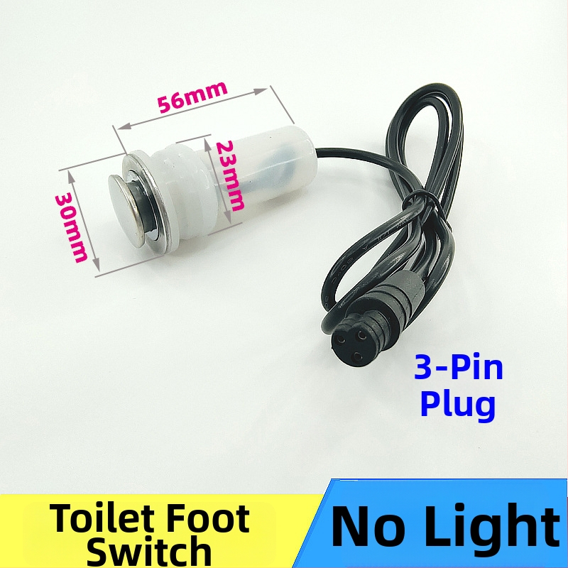 WC pulzusszelepes vezérlő – PVC, egységes kivitel, modell AC-001, öblítési mód, felső végén lévő gomb