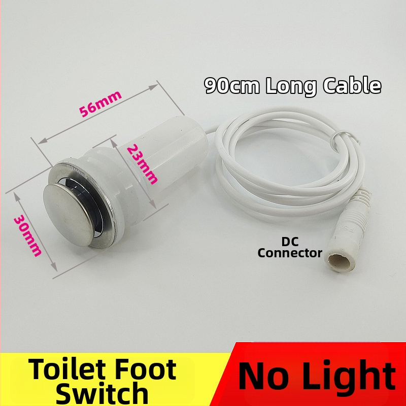 WC pulzusszelepes vezérlő – PVC, egységes kivitel, modell AC-001, öblítési mód, felső végén lévő gomb