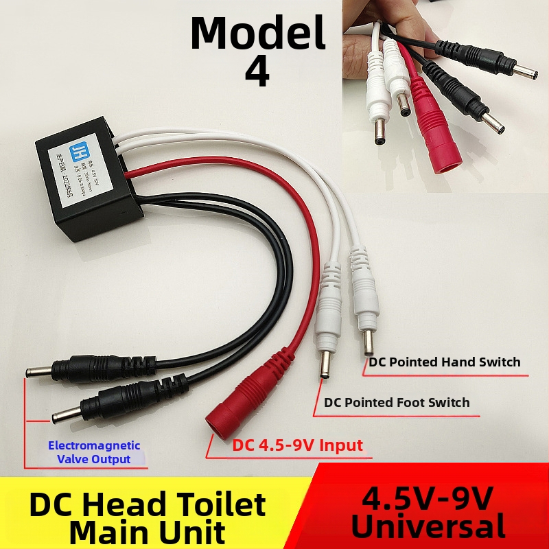 WC pulzusszelepes vezérlő – PVC, egységes kivitel, modell AC-001, öblítési mód, felső végén lévő gomb
