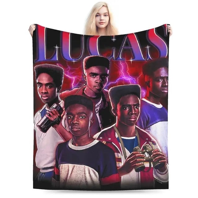 Cuvertură cu imprimeu litere, poliester moale, stil european-american, primăvară și toamnă, micșorare 2–4%, personalizare disponibilă