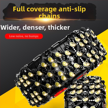 Junbang lanț universal antiaderent pentru anvelope auto, pentru autoturisme, sedanuri și SUV-uri — compatibil cu diferite specificații ale anvelopelor