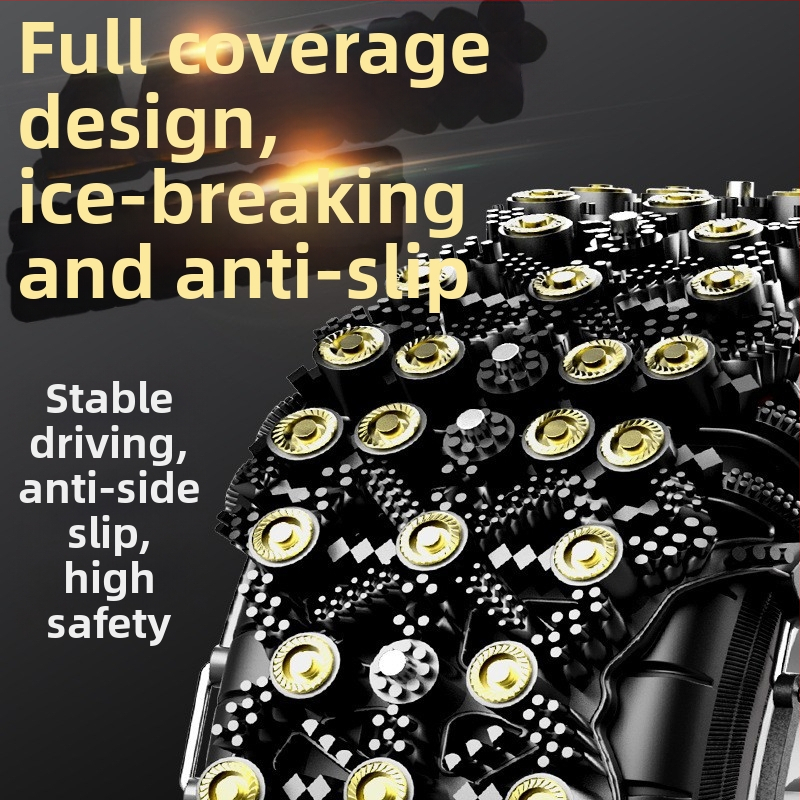 Junbang lanț universal antiaderent pentru anvelope auto, pentru autoturisme, sedanuri și SUV-uri — compatibil cu diferite specificații ale anvelopelor