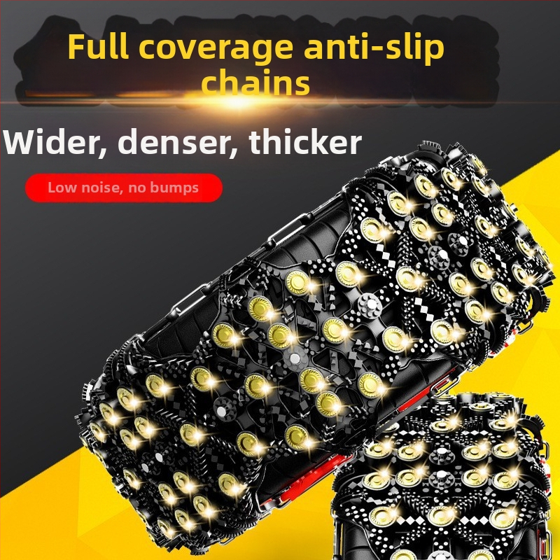 Junbang lanț universal antiaderent pentru anvelope auto, pentru autoturisme, sedanuri și SUV-uri — compatibil cu diferite specificații ale anvelopelor