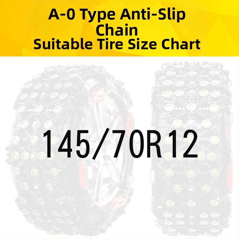 Junbang lanț universal antiaderent pentru anvelope auto, pentru autoturisme, sedanuri și SUV-uri — compatibil cu diferite specificații ale anvelopelor