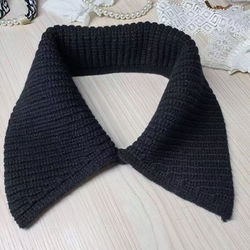 Shatongman Gyerekeknek Levehető Ríbben Négyzet Gallér Tollas Díszítéssel, Koreai Stílusú Nagy Gallér, Meleg, Foltmentes, Poliészter Külső és Poliészter Belső, 2025 Tavasz