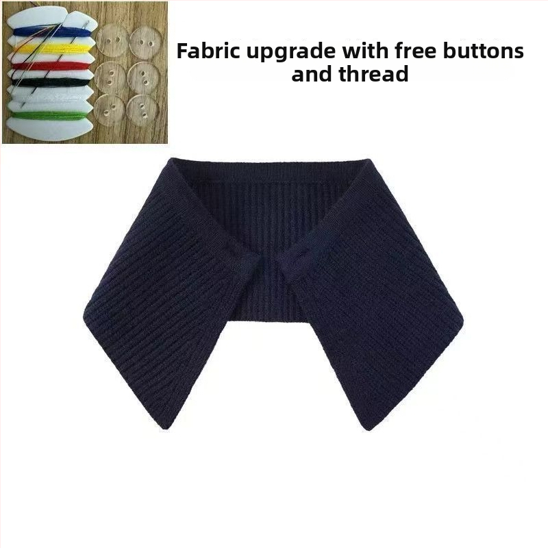 Shatongman Gyerekeknek Levehető Ríbben Négyzet Gallér Tollas Díszítéssel, Koreai Stílusú Nagy Gallér, Meleg, Foltmentes, Poliészter Külső és Poliészter Belső, 2025 Tavasz