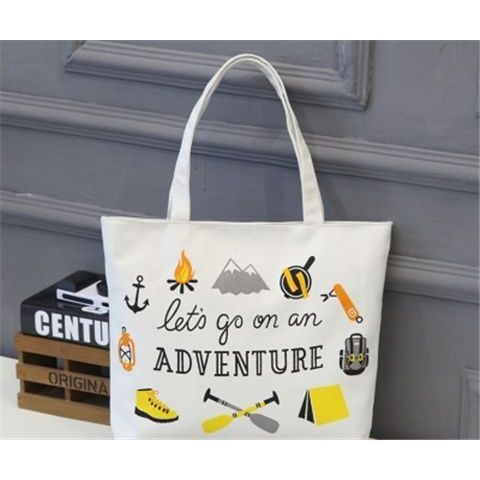 Cipzáras vászontáska, Oxford anyagból, uniszex, horizontálisan négyszögletes forma, cipzáras zseb, puha