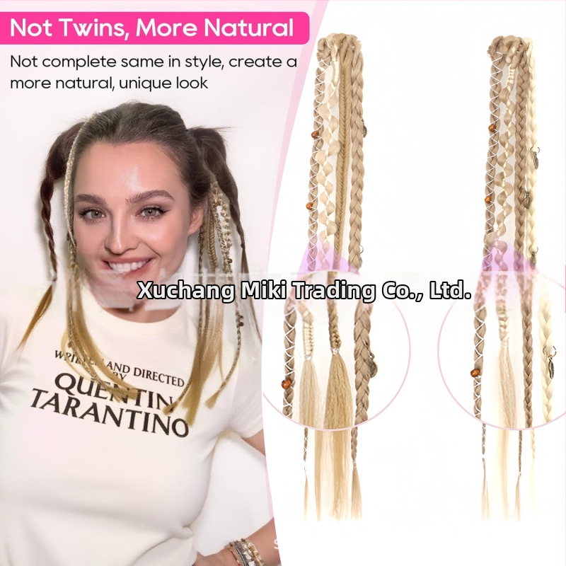 Pletené predĺženie vlasov, značka Aisi, model Bz, vysokoteplotný drôt, rovné vlasy, spracovanie mechanizmom