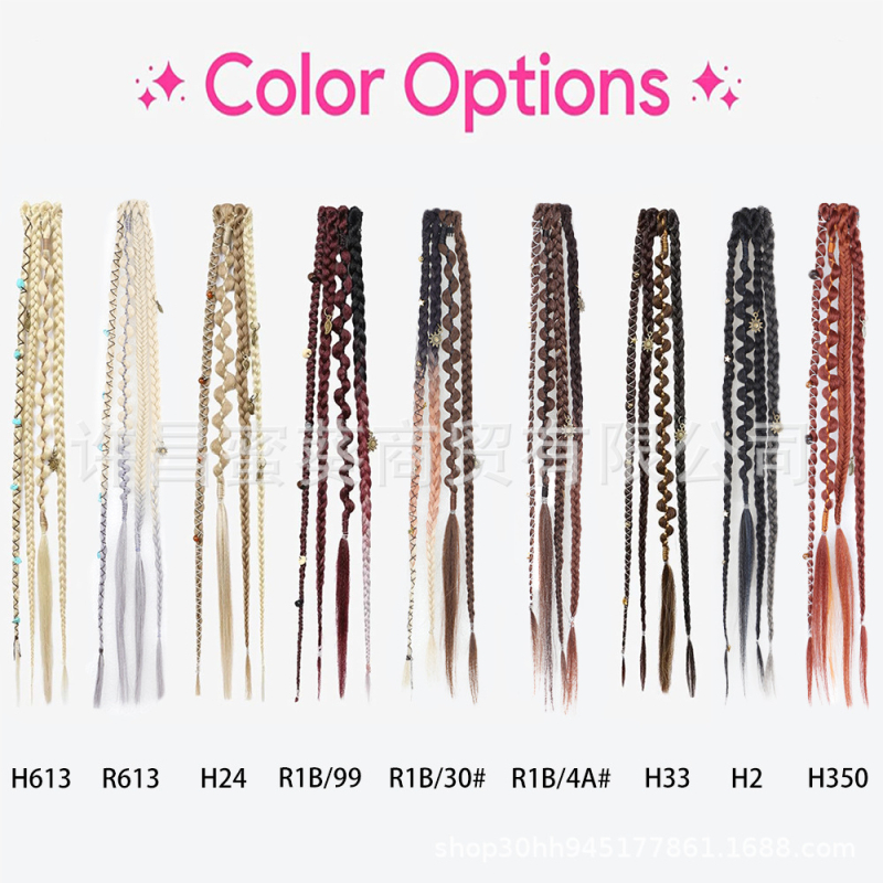 Extensii de păr împletite, marca Aisi, model Bz, sârmă rezistentă la temperatură, păr drept, procesare mecanică