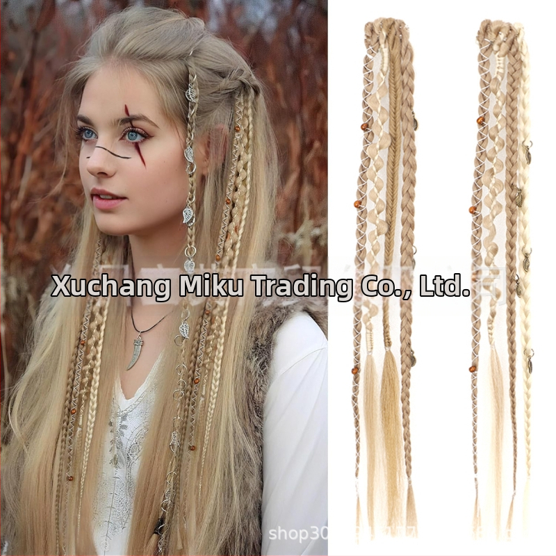 Extensii de păr împletite, marca Aisi, model Bz, sârmă rezistentă la temperatură, păr drept, procesare mecanică